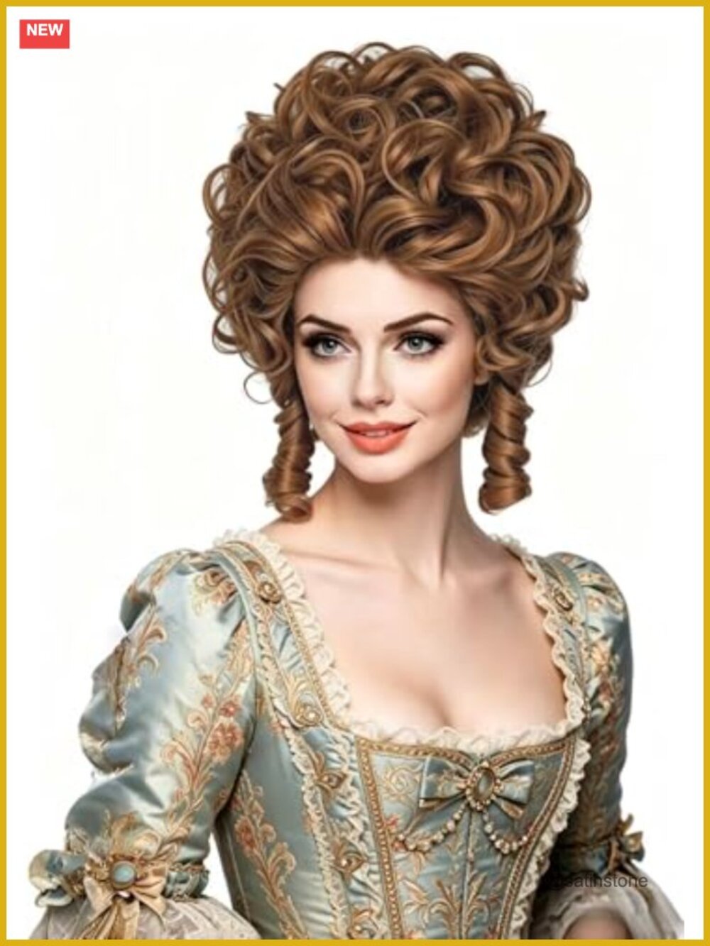 Short Wavy Curly Wig Heat Resistant Synthetic Retro Beehive Costume Cosplay